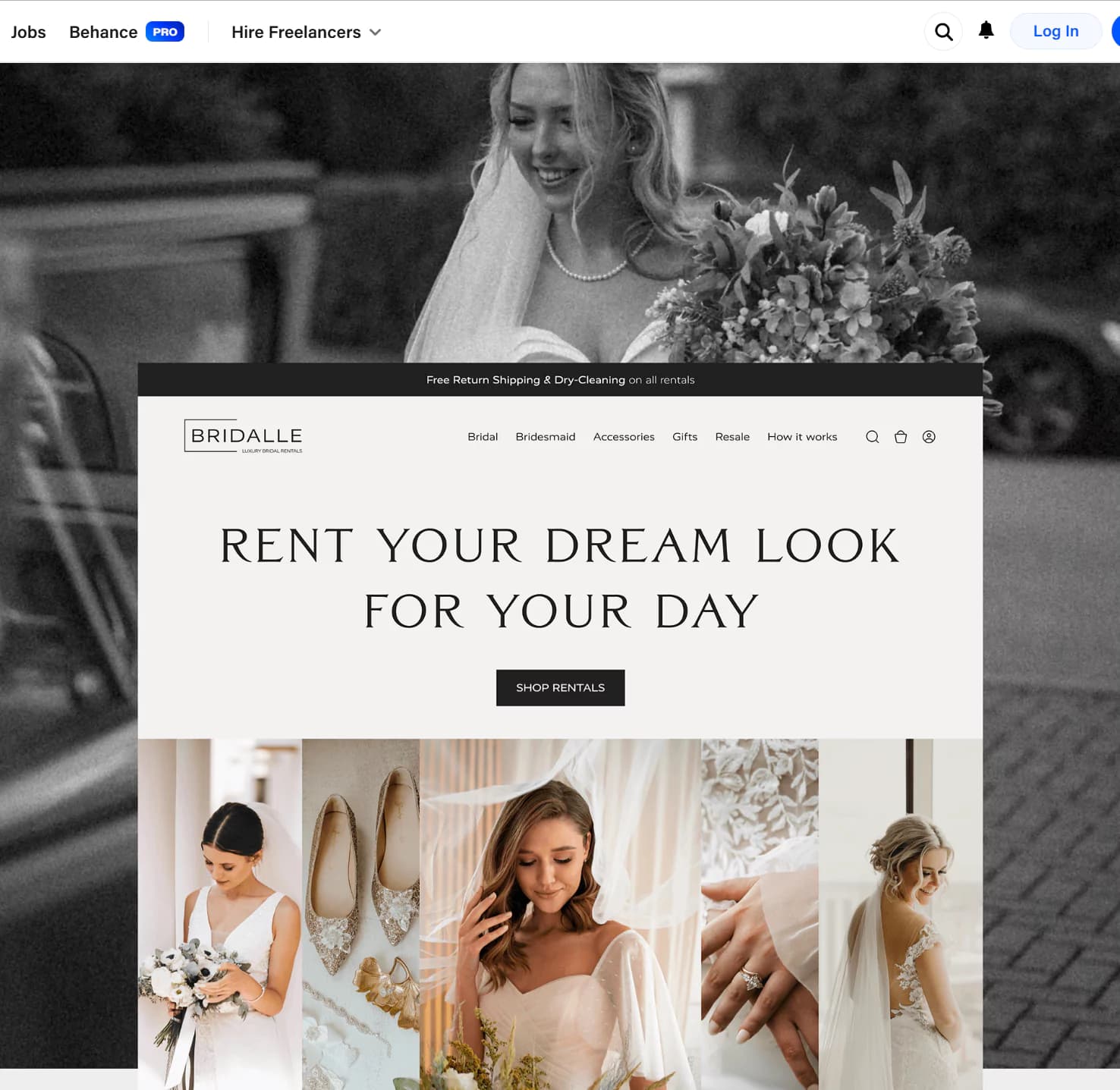 Bridal Rental Website Design