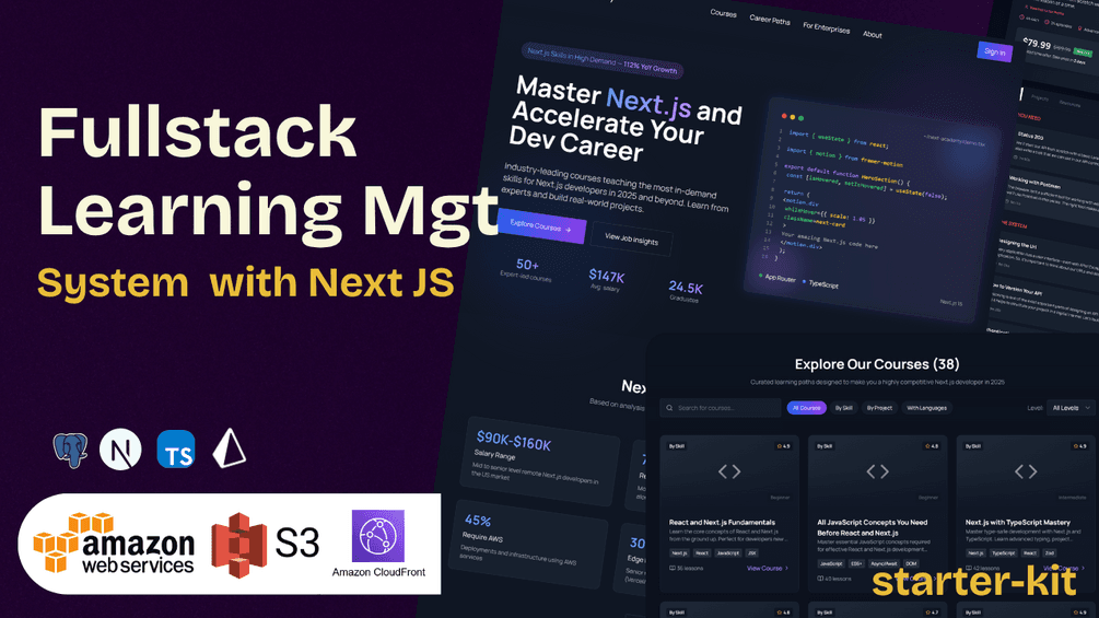 Next.js LMS Starter Kit - Professional Learning Platform Template